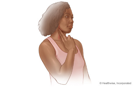 Cómo tomarse el pulso en un lado del cuello usando los dedos índice y mayor
