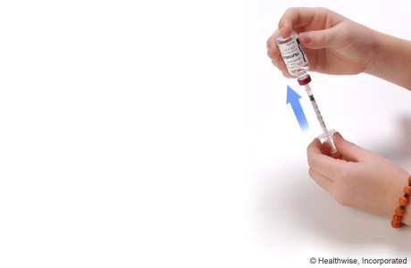 Cómo hacer que las burbujas de aire regresen a la ampolla de insulina