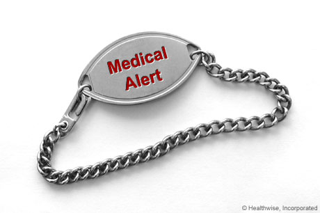 Brazalete de alerta médica: MedlinePlus enciclopedia médica