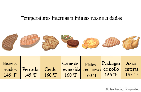 La temperatura ideal en comida