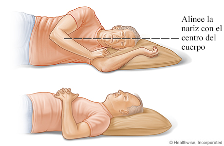 Posiciones seguras para el cuello durante el sueño