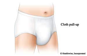 Cloth pull-up adult underwear