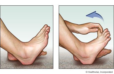 Estiramiento del dedo gordo del pie