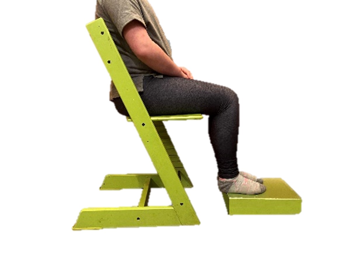 child seated properly