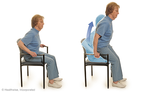 Chair push-ups. Chair push-ups.