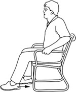 sitting knee bends