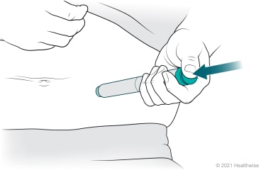 Cómo empujar el émbolo