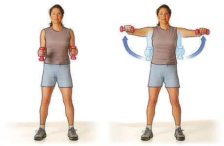 Ejercicio de levantamiento lateral